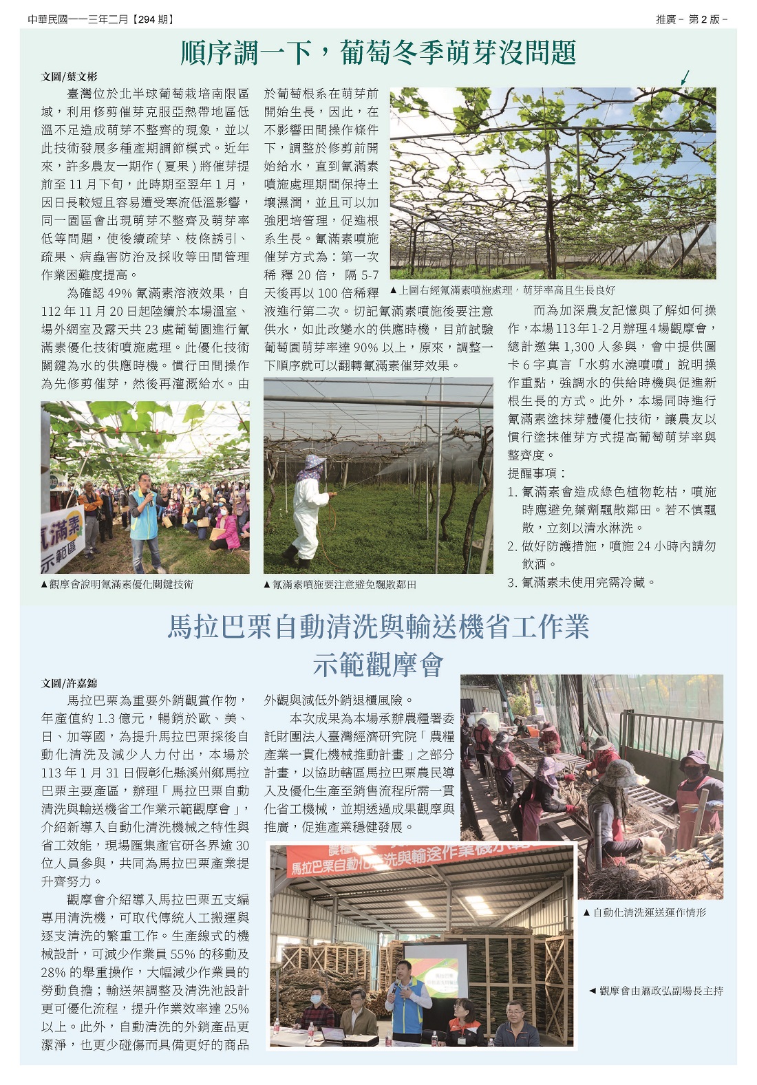 臺中區農情月刊第294期-2