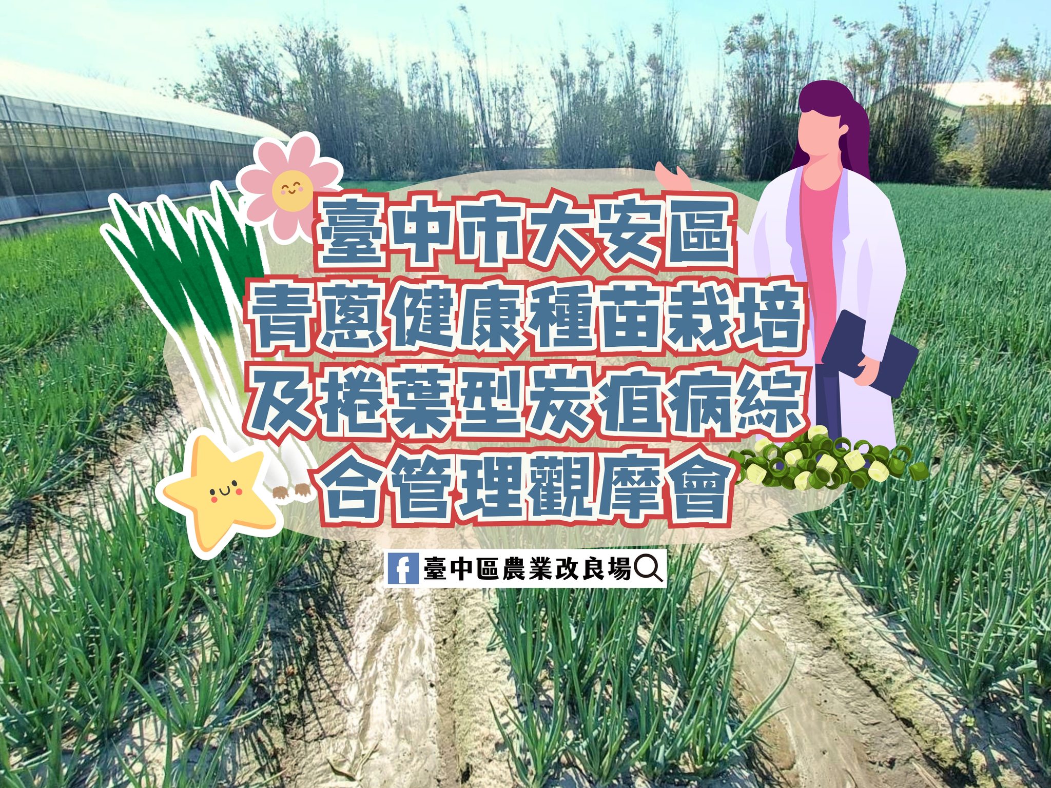青蔥健康種苗栽培及捲葉型炭疽病綜合管理觀摩會