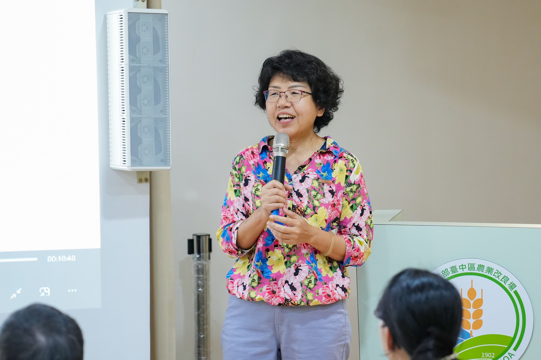 楊宏瑛場長親自接待並致詞歡迎。