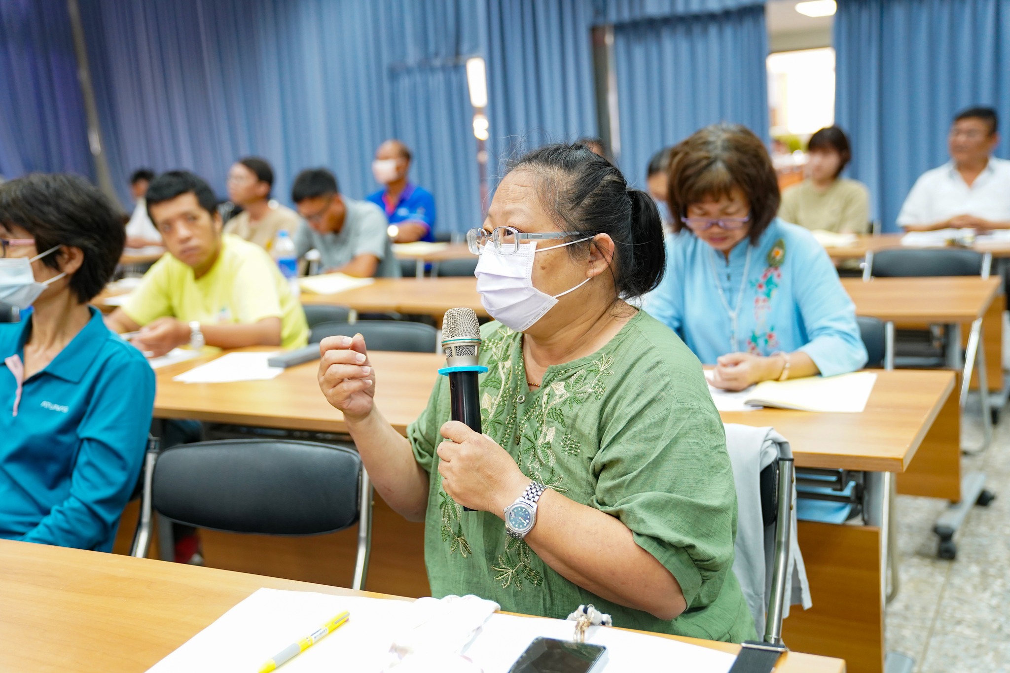 與會人員針對講習主題進行提問交流。