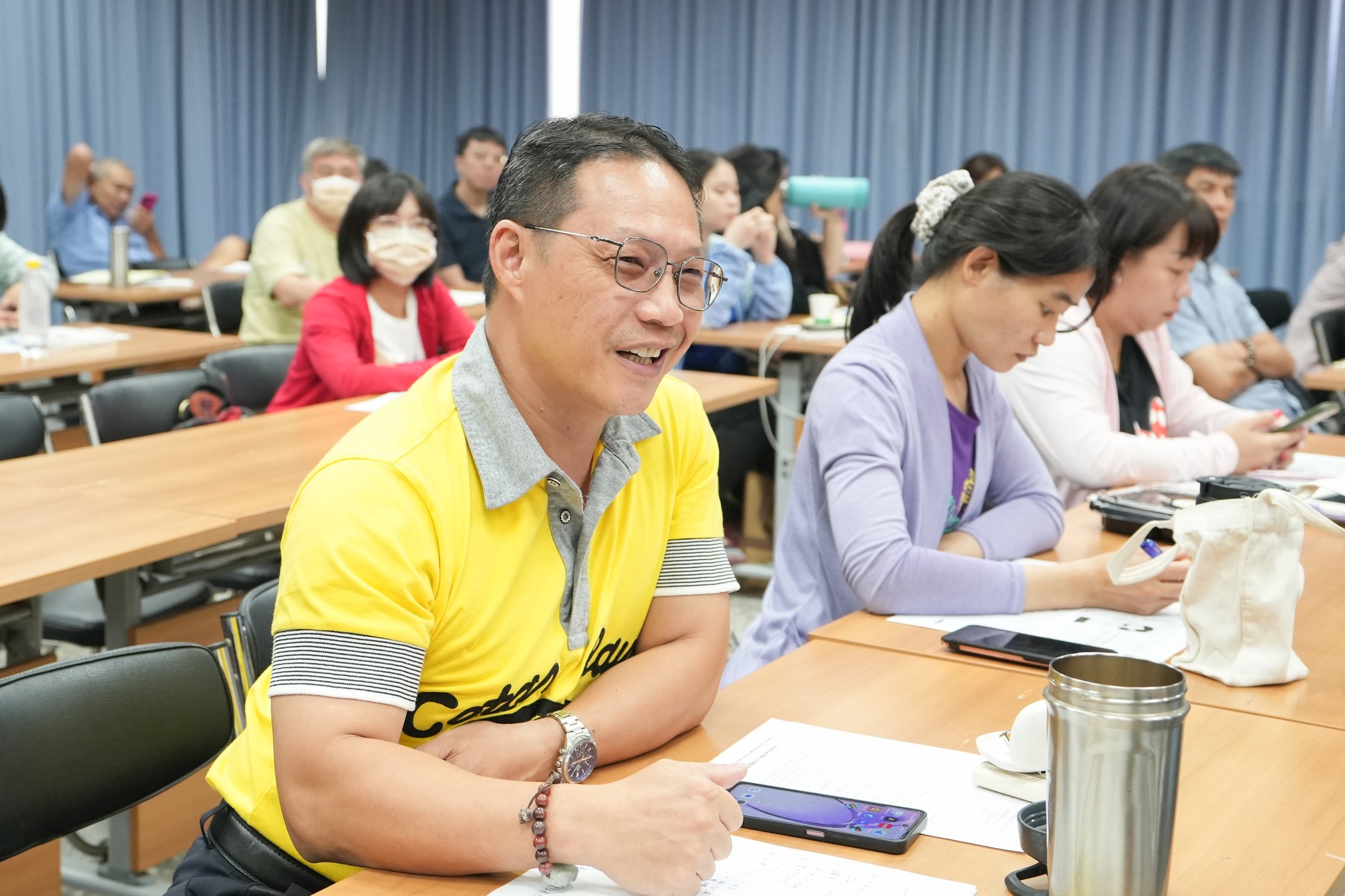 參訓學員積極提問交流。