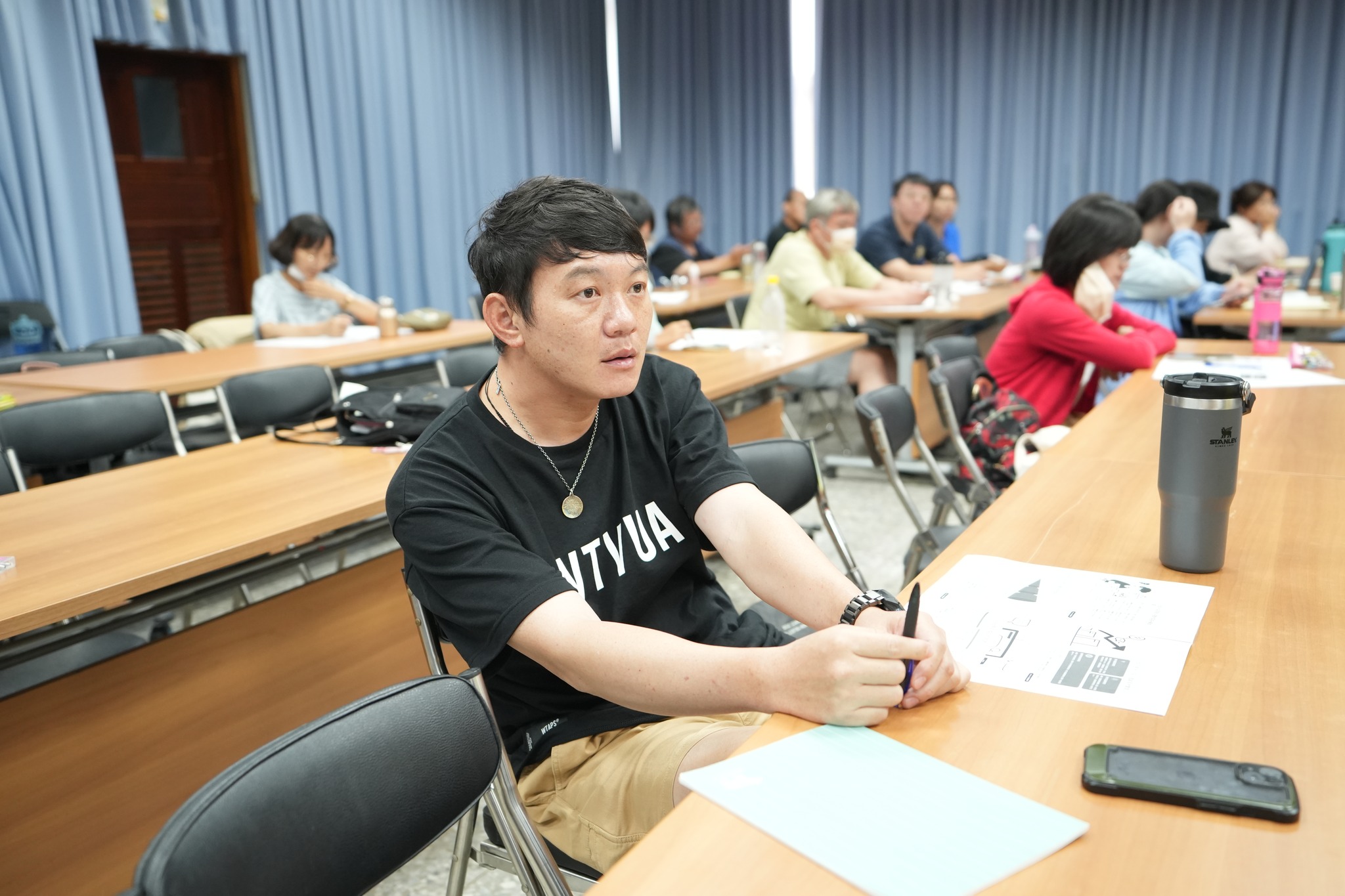 參訓學員積極提問交流。