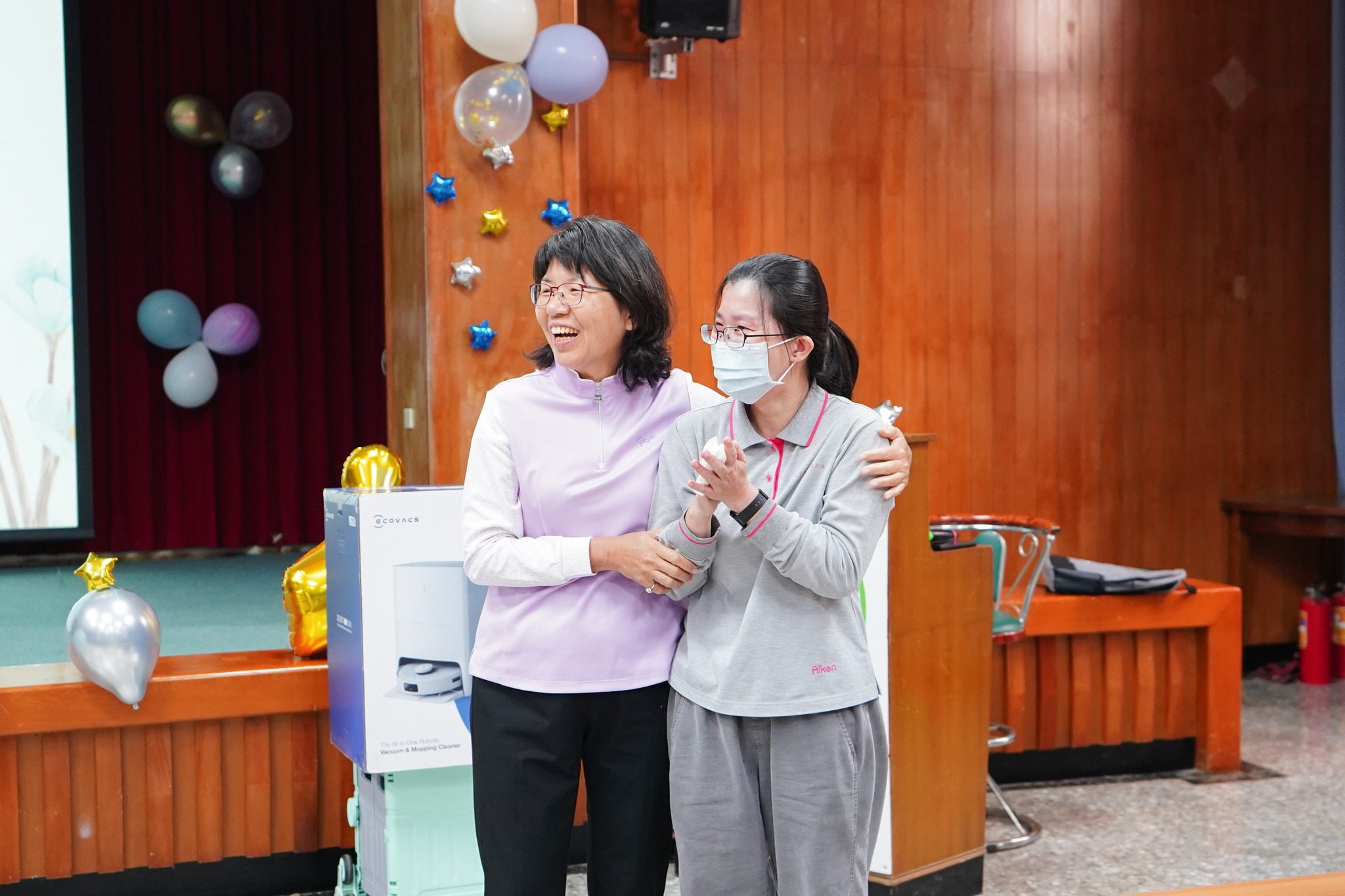 郭雅紋助理研究員發表在臺中場工作感言。