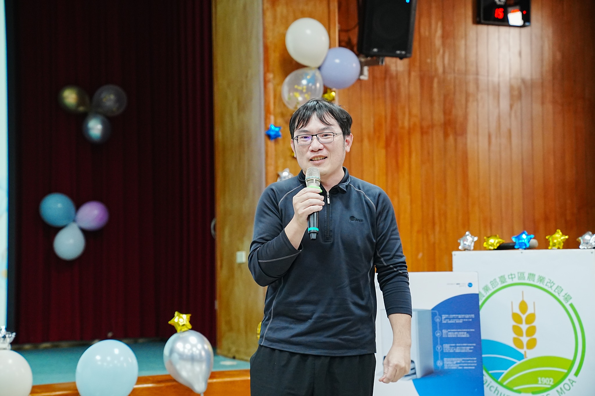 林文智書記發表在臺中場工作感言。