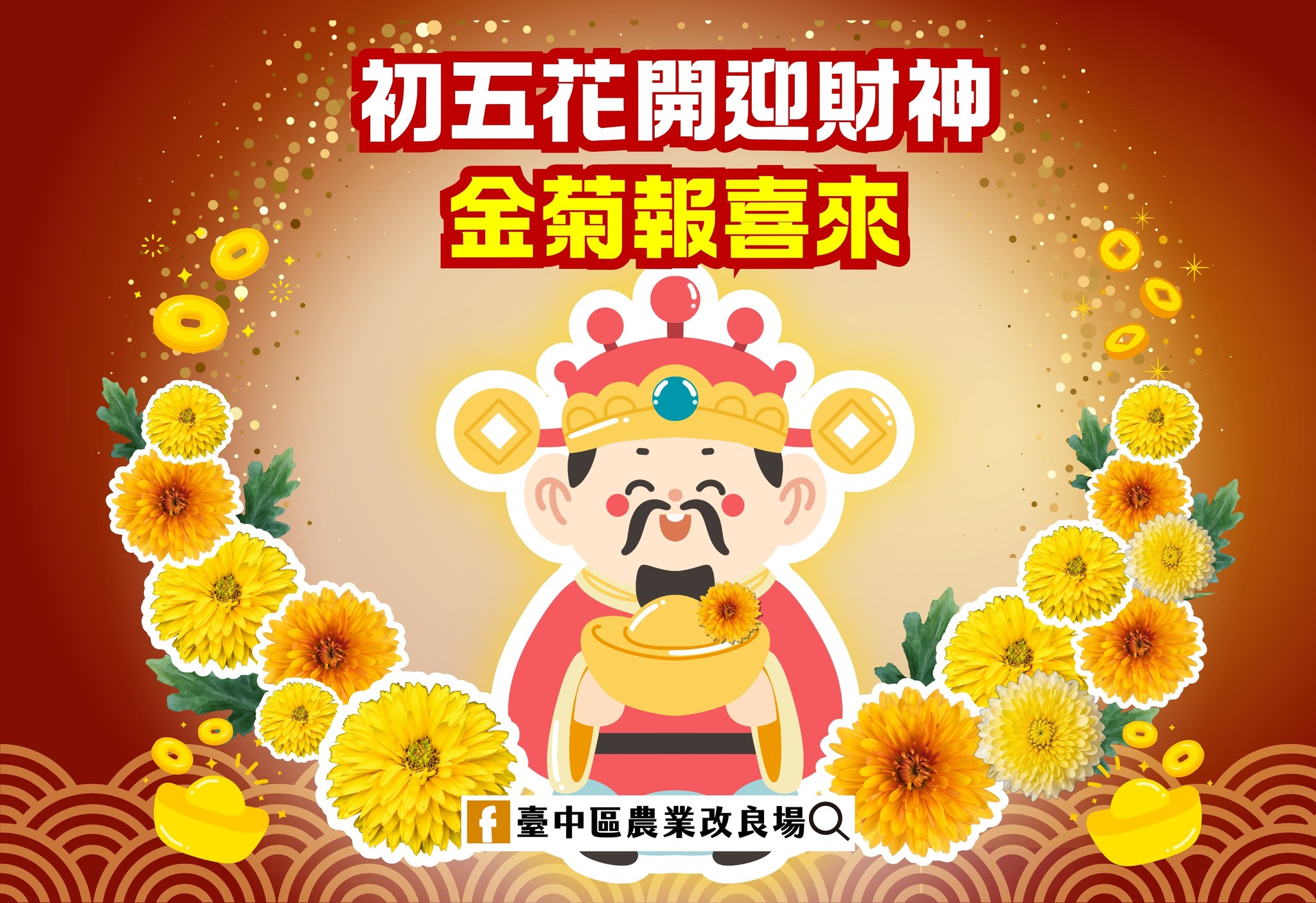 02月21日 初五花開迎財神 金菊報喜來