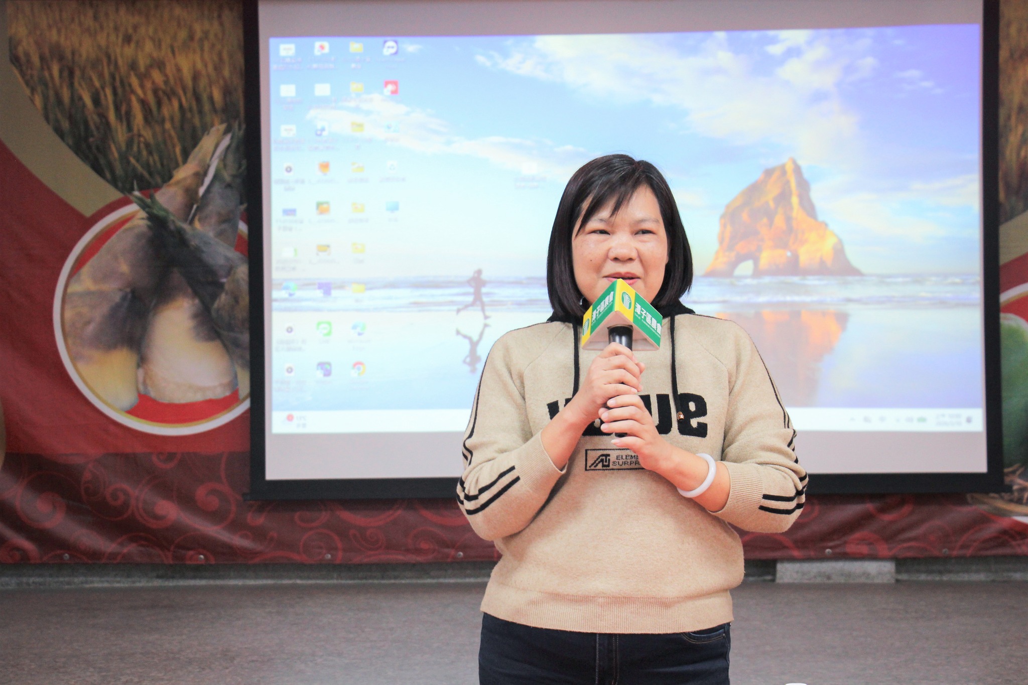 林淑茵總幹事致詞感謝本場對潭子區農友的輔導與支持。