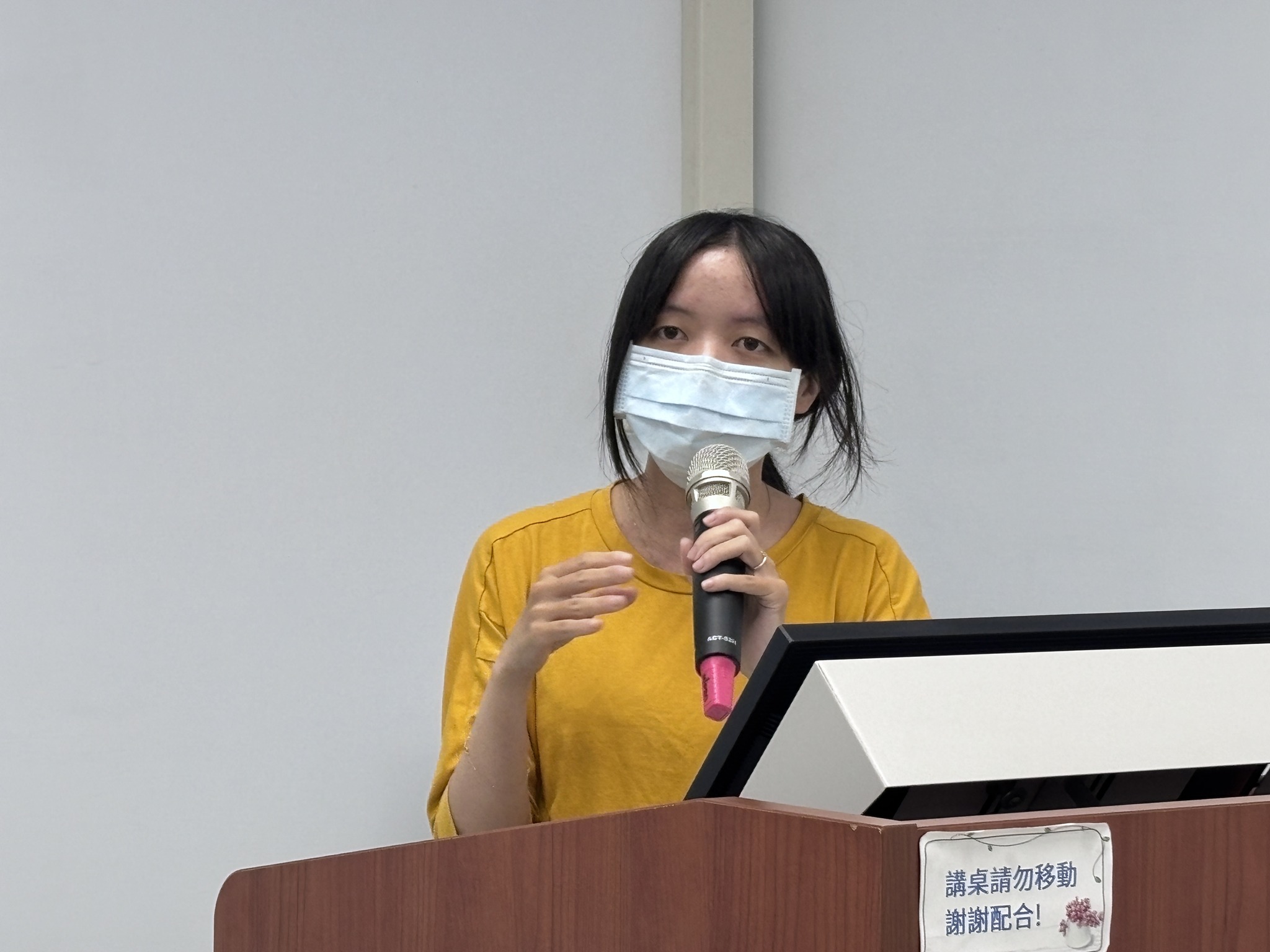 林蒂盈助理研究員說明中彰投為花卉主要產區。