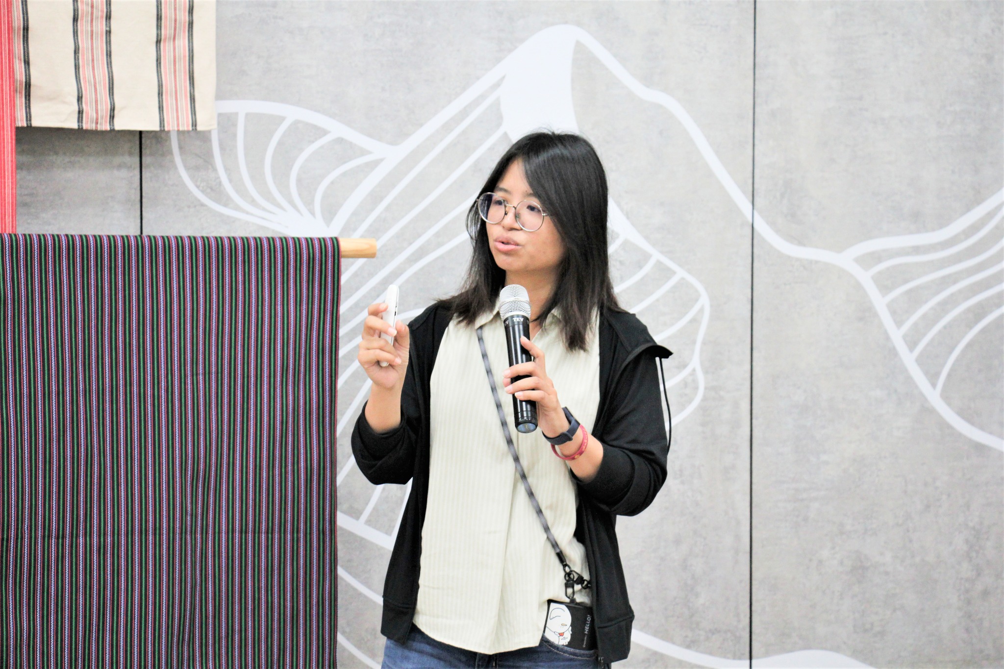 李濡夙助理研究員介紹葉菜簡易栽培、採後生理及簡易保鮮。