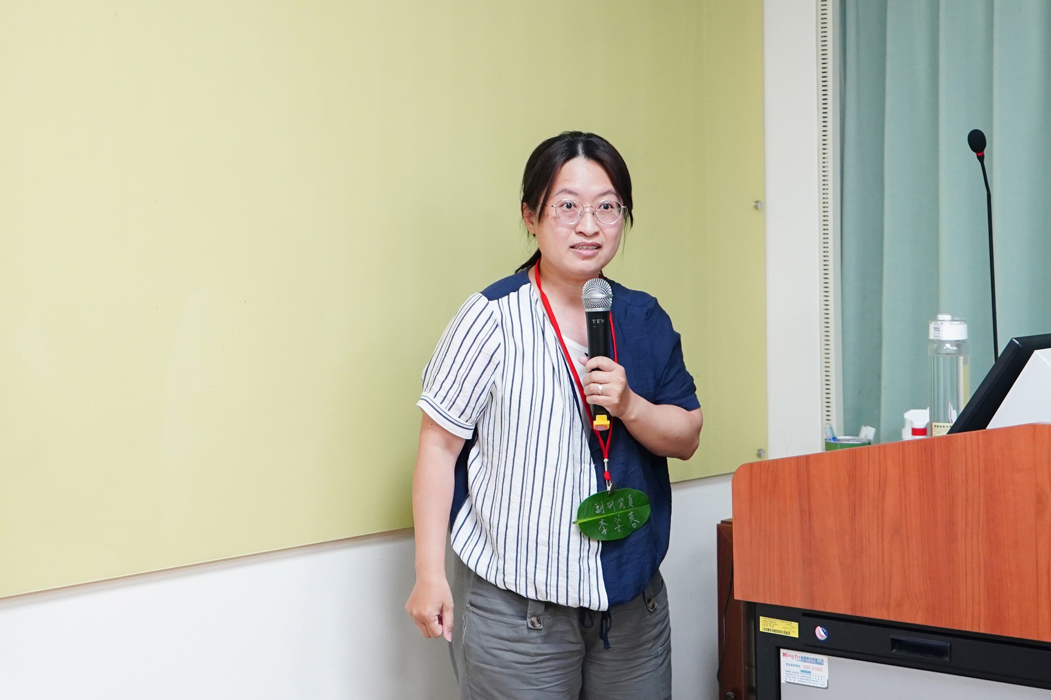 畜產試驗所李姿蓉副研究員分享畜牧產業減廢與循環技術推廣案例。