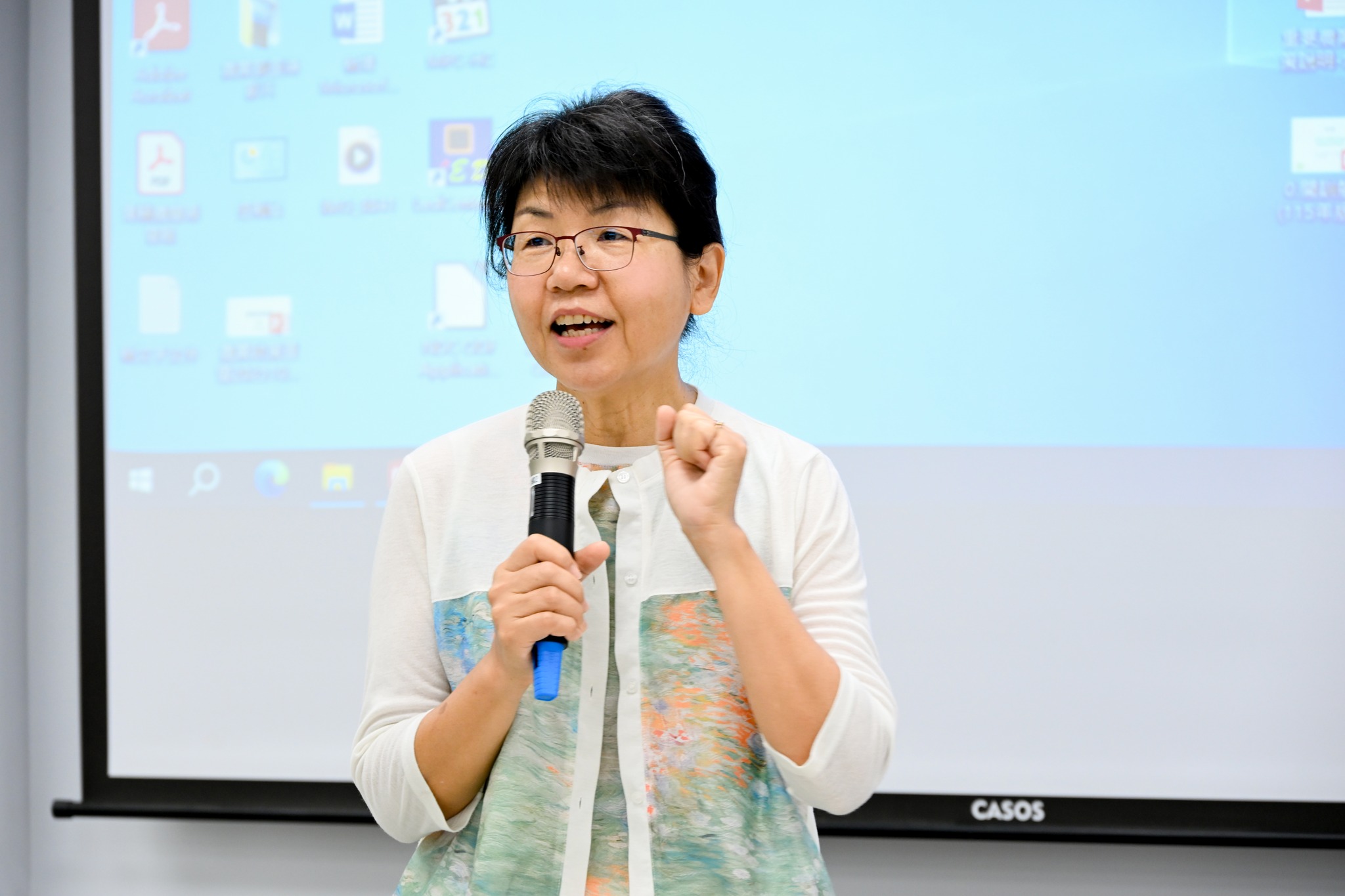 楊宏瑛場長為堆肥製作快充班開訓。