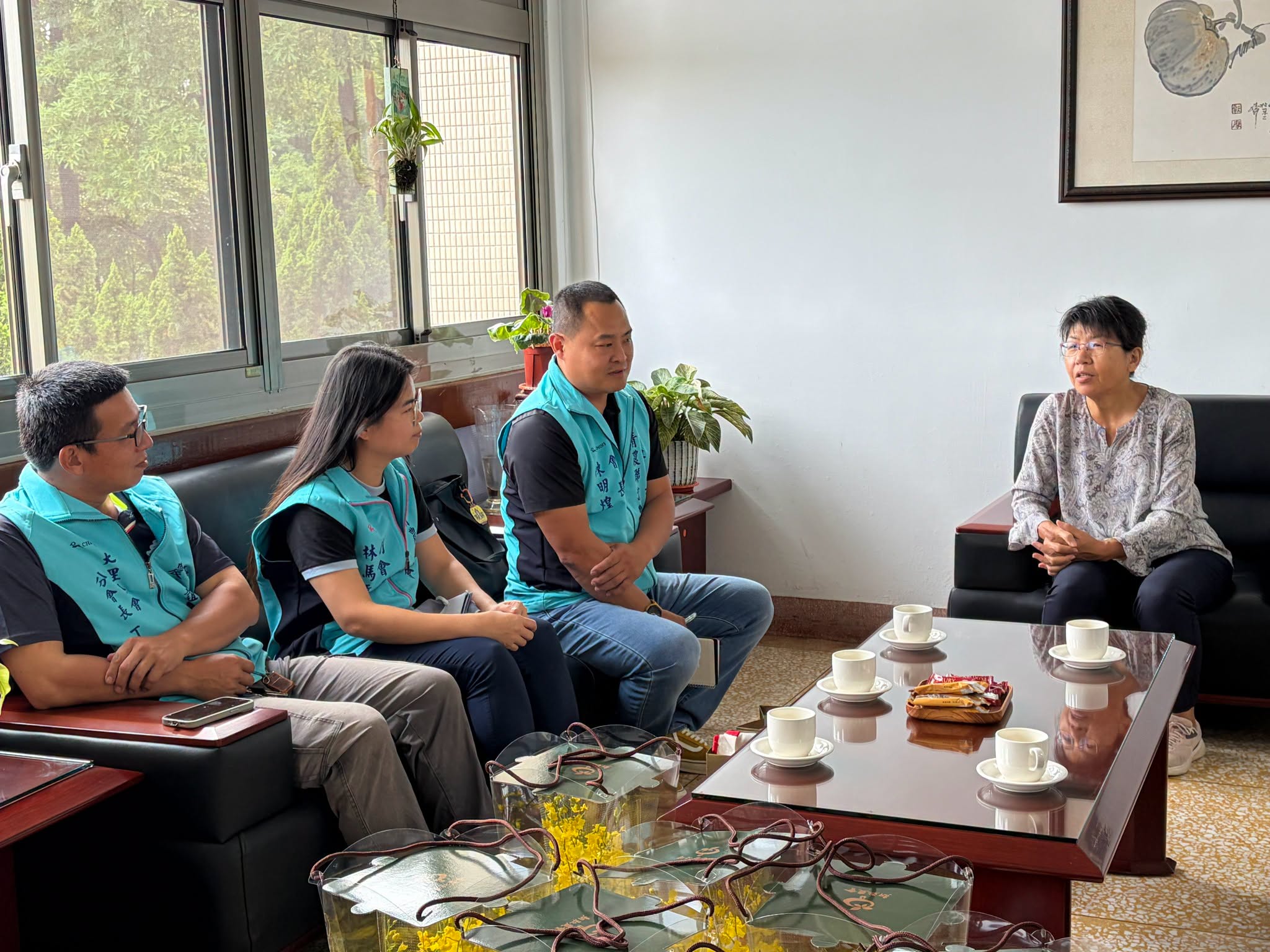 場長與青農們強調財務管理的重要性。