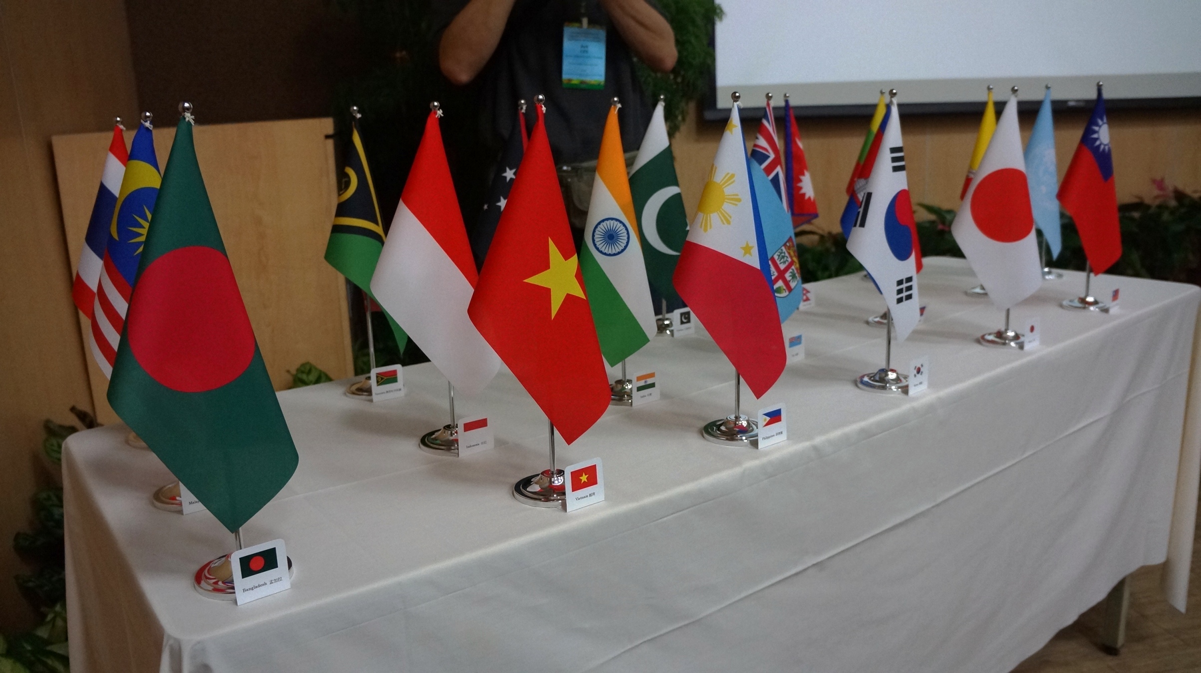 此次國際訓練訓練課程計有臺灣、日本、韓國、印度、印尼、馬來西亞、非律賓等 18 個國家 33 名學員參加 