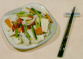 三色茭白筍