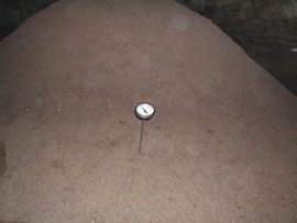 利用木黴菌菌種(TCT103)製造堆肥現場之二。