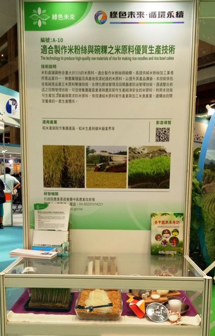 適合製作純米粉絲之米原料水稻台中秈197號生產與儲存條件